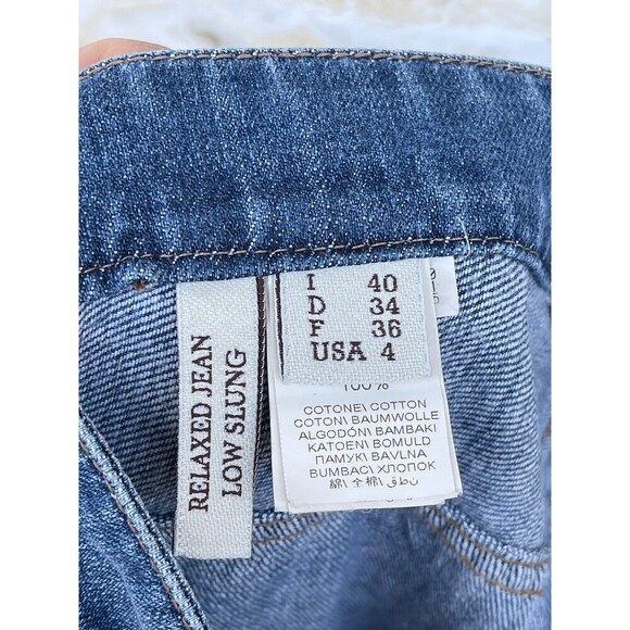 Brunello Cucinelli Low‑Slung Relaxed Jeans – Size 4, Medium Wash, Made in Italy - Picture 8 of 12